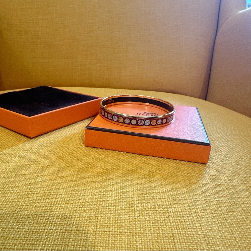 Hermès Cloisonné Enamel Bangle Bracelet - Picture 6 of 6